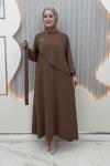 Afitap Elbise Kahverengi