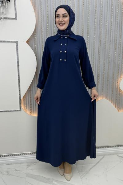 Alsera Elbise Lacivert