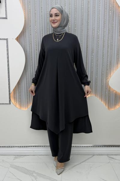 Amara Pantolonlu Takım Antrasit