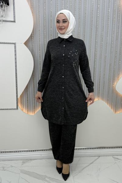 Aygül Pantolon Takım Siyah