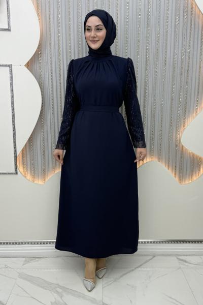 Ayışığı Abiye Lacivert