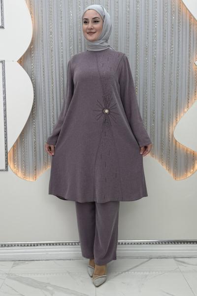 Aysima Pantolonlu Mor