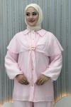 Belgiz Pantolonlu Takım Pembe