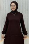 Belin Elbise Kahverengi