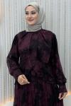Berfu Elbise Bordo