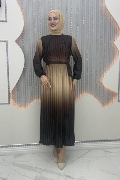 Birce elbise  Kahverengi