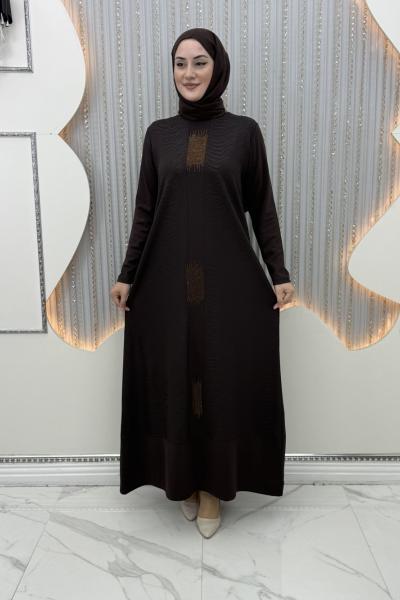 Burcu Elbise Kahverengi