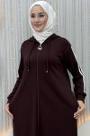 Candan Pantolonlu Takım Mürdüm
