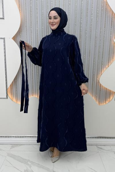 Ceylan Elbise Lacivert