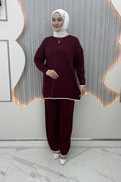 Çima 2’li Triko Takım Bordo