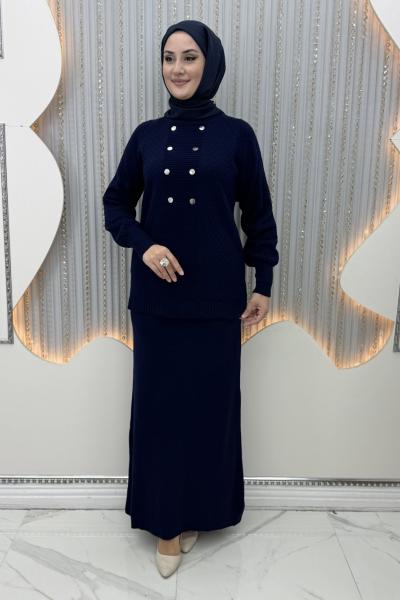 Dicle Etekli Takım Lacivert