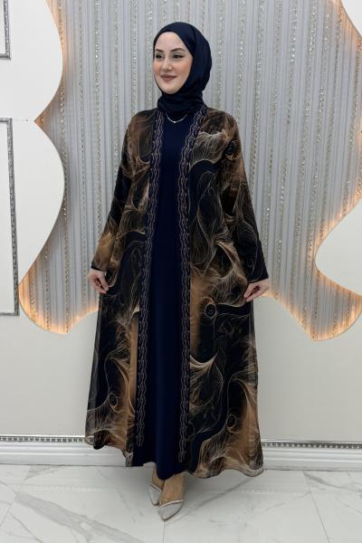 Ekin Elbiseli Hırka Lacivert