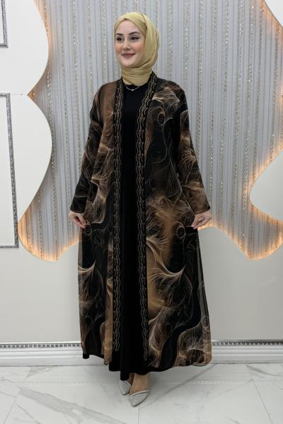 Ekin Elbiseli Hırka Siyah