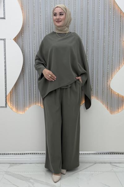 Elisya Pantolonlu Takım Haki