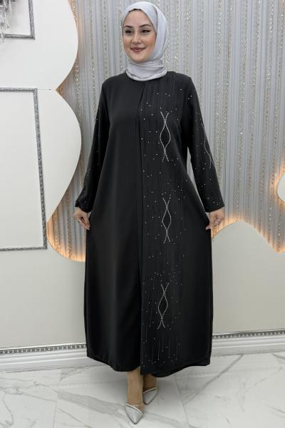 Ella Taşlı Abiye Antrasit