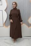 Esila Elbise Kahverengi