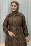 Etnik Elbise  Kahverengi