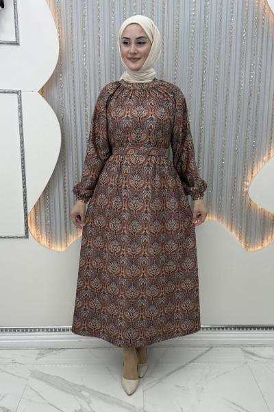 Etnik Elbise  Sütlü Kahve