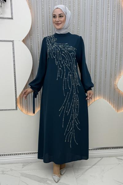 Feray Abiye Petrol Yeşili