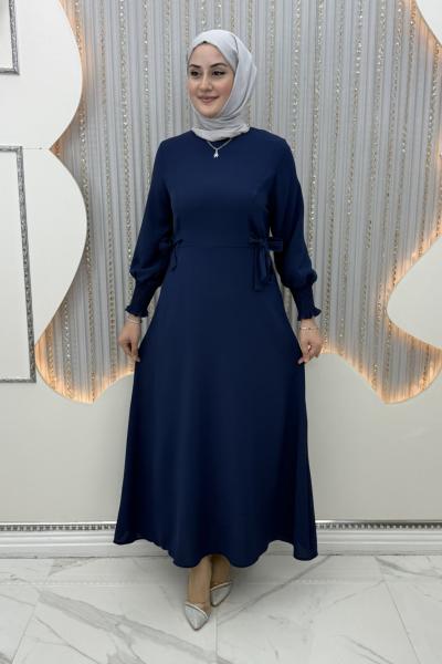Göknur Elbise Lacivert
