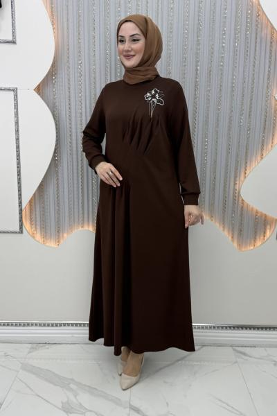 Gülay Elbise Kahverengi