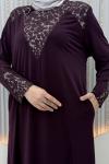Halide Elbise Mor