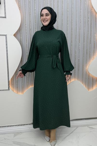 Işıltı elbise Zümrüt