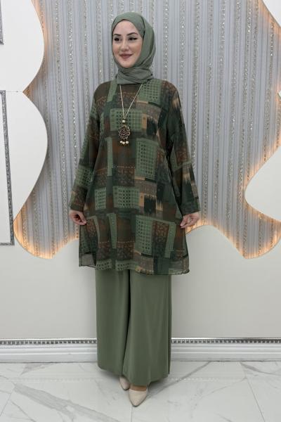 Karyel Pantolonlu Takım Yeşil