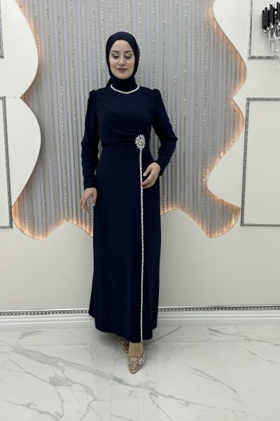 Kışmasalı Abiye Lacivert