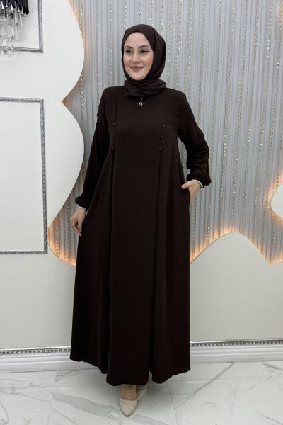 Leyla Elbise Kahverengi