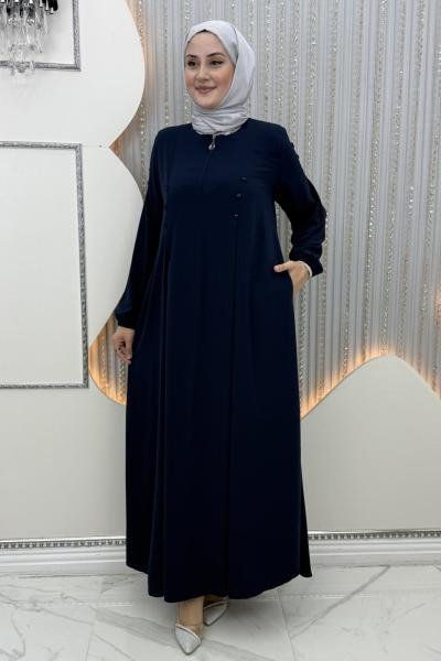 Leyla Elbise Lacivert