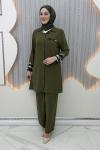 Lila Pantolonlu Takım Haki