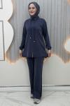Liya Pantolonlu Takım Mavi