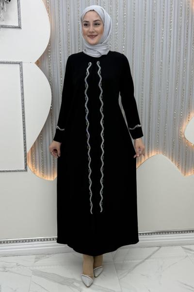 Meltem Kapaklı Abiye Siyah