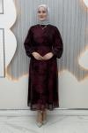 Mercan Elbise Bordo