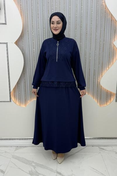 Merve Etekli Takım Lacivert