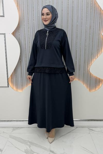 Merve Etekli Takım Antrasit