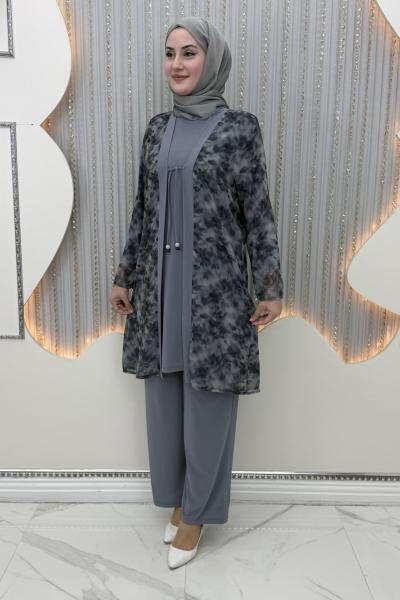 Mevsim 3’lü takım Gri