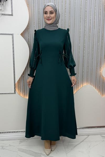 Meyra Elbise Koyu Yeşil