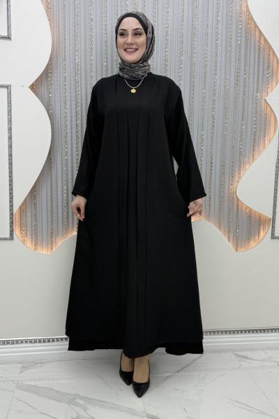 Miner Elbiseli Hırka Siyah