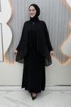 Monika Elbiseli Hırka Siyah