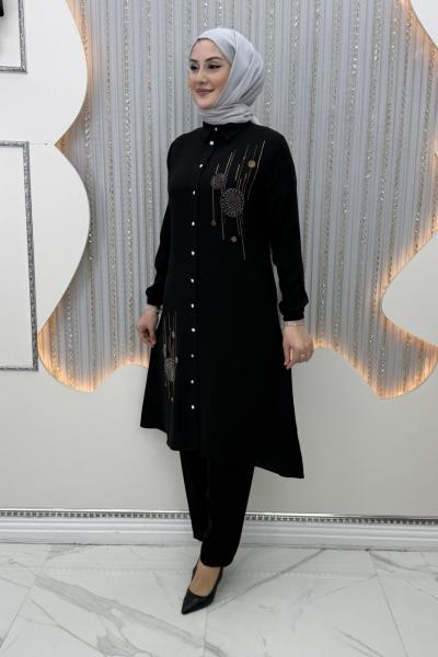 Naif Pantolonlu Takım Siyah