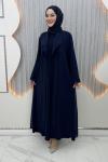 Nefsun Elbiseli Hırka  Lacivert