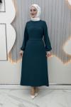 Özün Elbise Petrol Yeşili