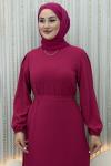 Piliseli Düşsel Elbise  Pembe