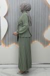 Pırıltı Etekli Takım Yeşil