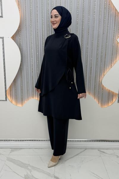 Reyna Pantolonlu Takım Lacivert