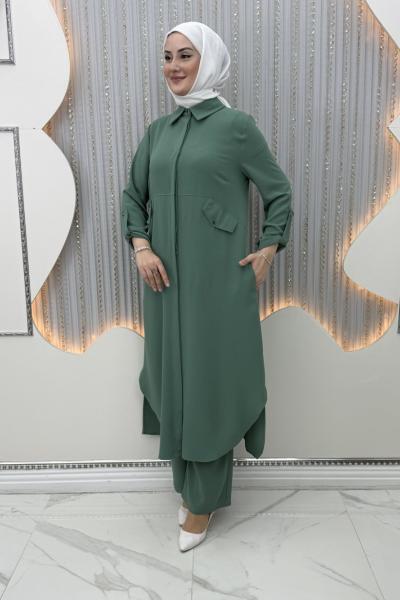 Riya Pantolonlu Takım Yeşil