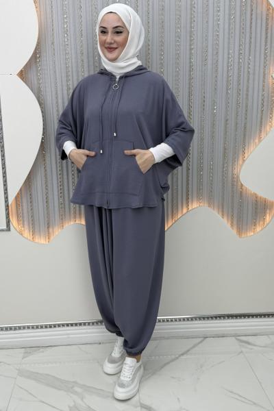 Şalvar 2’li takım Gri