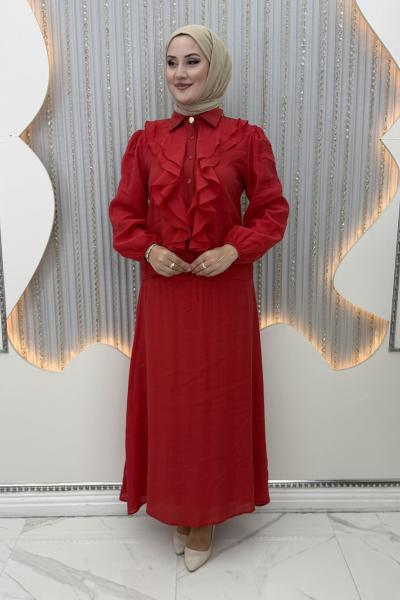 Selisa Etekli Takım Kırmızı